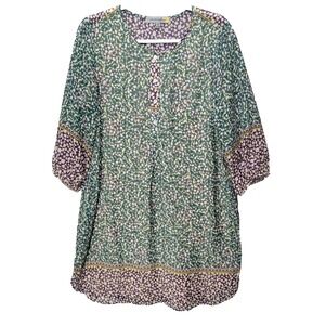 Figueroa Flower Floral Dress Womens M Cottagecore Fairy Knee Lagenlook